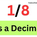 1/8 as a decimal