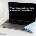 organization's data cannot